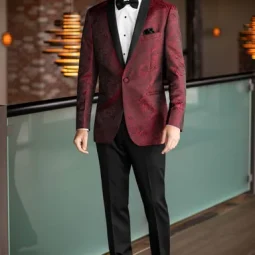 Apple Red Paisley Aries Tuxedo