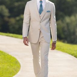 Tan Performance Wedding Suit